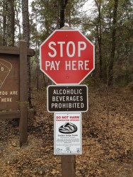 I'll pay better attention to the signs next time...