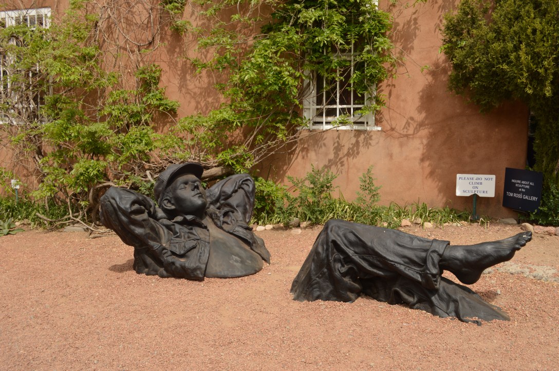 Fun sculpture on Canyon Road