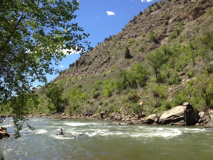 Beautiful day for a kayak race