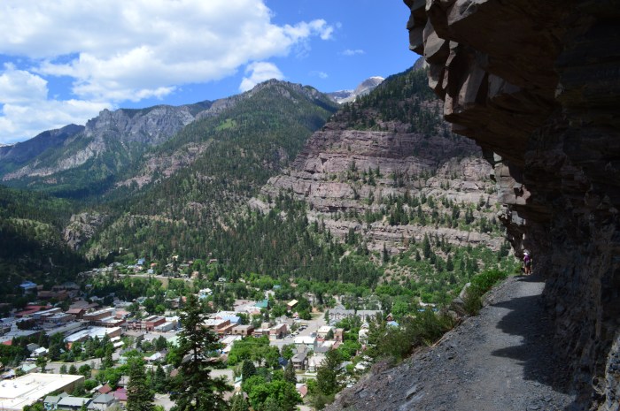 The Perimeter Trail overlooking Ouray