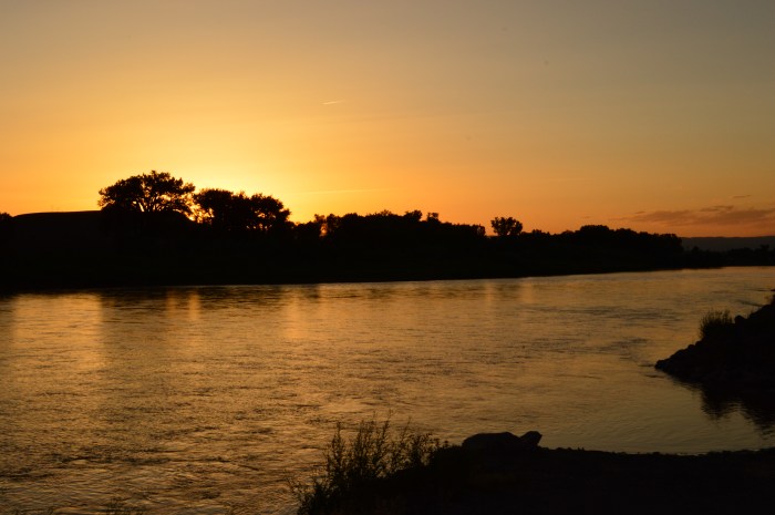 Sunset over the Colorado River