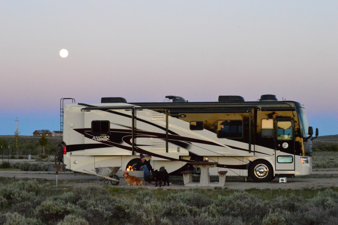 Supermoon over the RV
