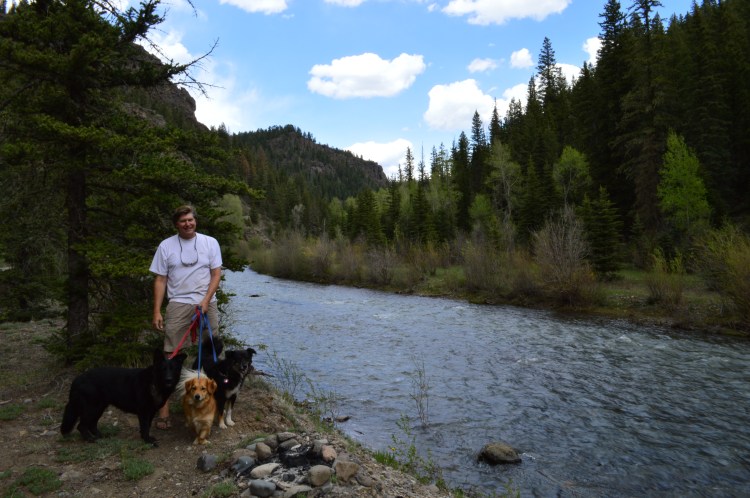 Right outside the RV